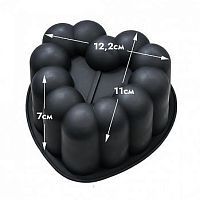 Форма силиконовая для бенто тортов "Сердце №2"
