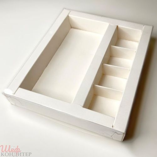 Коробка для конфет 4шт 200*165*30мм + для шоколад. плитки 170*80 мм с пласт.крышкой Коробка для конфет 4шт 200*165*30мм + для шоколад. плитки 170*80 мм с пласт.крышкой