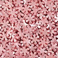 Посыпки "Снежинки розовые перламутровые" 750гр