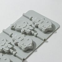 Форма для леденцов Девочки-мальчики 6яч.