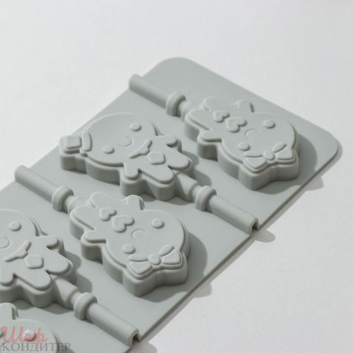 Форма для леденцов Девочки-мальчики 6яч. Форма для леденцов Девочки-мальчики 6яч.