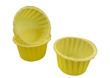 Капсула бумажная Маффин 50*40 мм ЖЕЛТЫЙ 100 шт 
