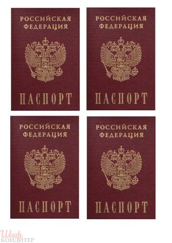 Сахарная картинка Паспорт С102
